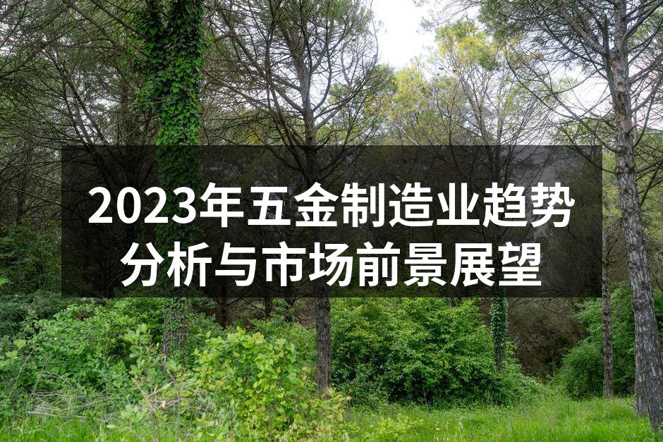 2023年五金制造业趋势分析与市场前景展望